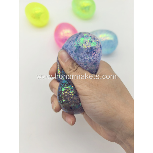 Easter Squishy Gel Egg 4asst Colour 24 in SRT